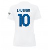Inter Milan Lautaro Martinez #10 Bortedrakt Kvinner 2023-24 Kortermet